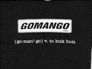 GOMANGO (GO MAN' GO) V. TO KICK BUTT logo
