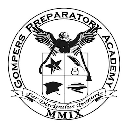 GOMPERS PREPARATORY ACADEMY PER DISCIPULUS PRIMORIS MMIX logo