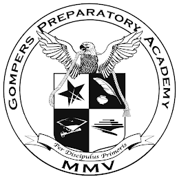GOMPERS PREPARATORY ACADEMY PER DISCIPULUS PRIMORIS MMV logo