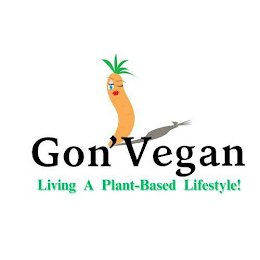 GON' VEGAN LIVING A PLANT-BASED LIFESTYLE! logo