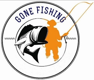 GONE FISHING logo