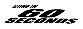 GONE IN 60 SECONDS logo