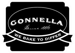 GONNELLA SINCE 1886 WE BAKE TO DIFFER logo