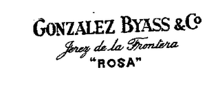 GONZALEZ BYASS & CO JEREZ DE LA FRONTERA "ROSA" logo