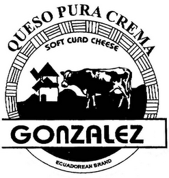 GONZALEZ QUESO PURA CREMA SOFT CURD CHEESE ECUADOREAN BRAND logo