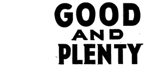 GOOD AND PLENTY logo