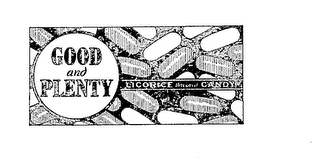 GOOD AND PLENTY LICORIC FLAVORED CANDY logo