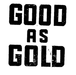 GOOD AS GOLD logo