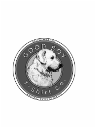 GOOD BOY T-SHIRT CO. ESTABLISHED 2024 BOSTON, MASSACHUSETTS logo