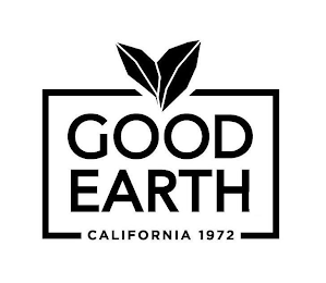 GOOD EARTH CALIFORNIA 1972 logo