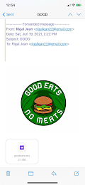 GOOD EATS NO MEATS logo