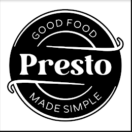 GOOD FOOD PRESTO MADE SIMPLE logo