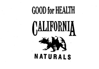 GOOD FOR HEALTH CALIFORNIA NATURALS logo