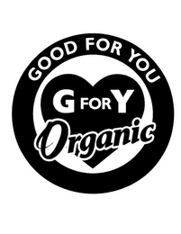 GOOD FOR YOU G FOR Y ORGANIC logo