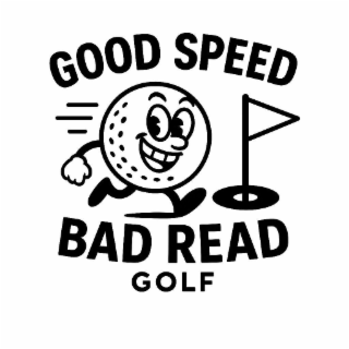 GOOD SPEED BAD READ GOLF logo
