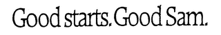 GOOD STARTS. GOOD SAM. logo
