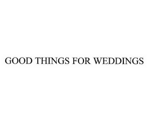 GOOD THINGS FOR WEDDINGS logo