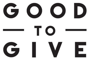 GOOD TO GIVE logo
