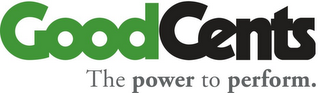 GOODCENTS THE POWER TO PERFORM. logo