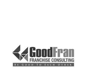 GOODFRAN FRANCHISE CONSULTING BE GOOD TO EACH OTHER logo