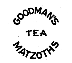 GOODMAN'S TEA MATZOTHS logo