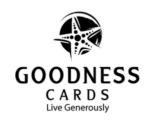 GOODNESS CARDS LIVE GENEROUSLY logo