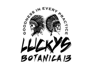 GOODNESS IN EVERY PRACTICE LUCKYS BOTANICA 13 logo
