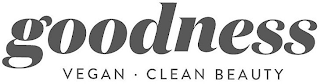 GOODNESS VEGAN · CLEAN BEAUTY logo