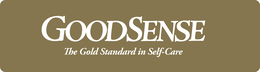 GOODSENSE THE GOLD STANDARD IN SELF-CARE logo