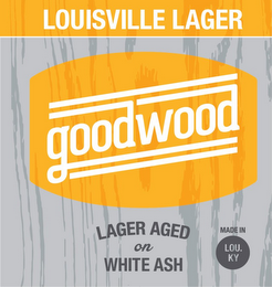 GOODWOOD LOUISVILLE LAGER LAGER AGED ONWHITE ASH MADE IN LOU. KY logo
