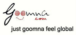 GOOMNA.COM JUST GOOMNA FEEL GLOBAL logo