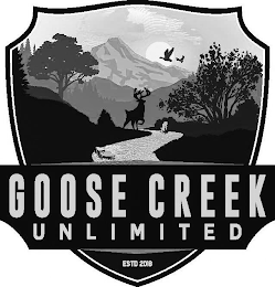 GOOSE CREEK UNLIMITED ESTD 2018 logo