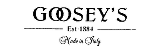 GOOSEY'S EST. 1884 MADE IN ITALY logo