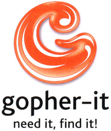 GOPHER-IT NEED IT, FIND IT! logo