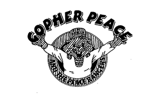 GOPHER PEACE AND THE PEACE RANGERS PEACE RANGERS logo