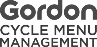 GORDON CYCLE MENU MANAGEMENT logo