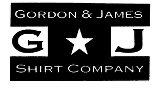 GORDON & JAMES G * J SHIRT COMPANY logo