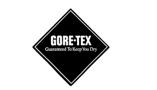 GORE-TEX GUARANTEED TO KEEP YOU DRY logo