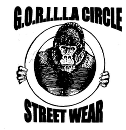 G.O.R.I.L.L.A CIRCLE STREET WEAR logo