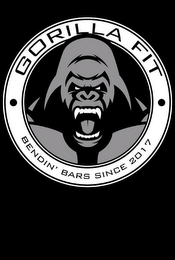 GORILLA FIT BENDIN' BARS SINCE 2017 logo