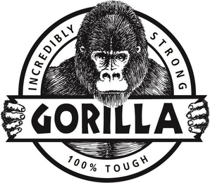 GORILLA INCREDIBLY STRONG 100% TOUGH logo