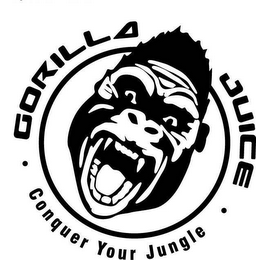 GORILLA JUICE CONQUER YOUR JUNGLE logo