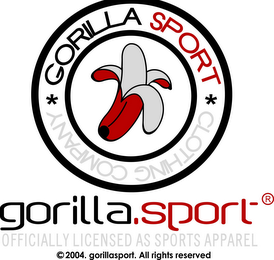 GORILLA SPORT CLOTHING COMPANY logo
