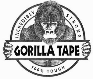 GORILLA TAPE INCREDIBLY STRONG 100% TOUGH logo