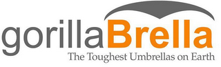GORILLABRELLA THE TOUGHEST UMBRELLAS ON EARTH logo