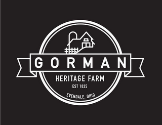 GORMAN HERITAGE FARM EST. 1835 EVENDALE, OHIO logo