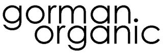 GORMAN. ORGANIC logo