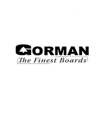 GORMAN THE FINEST BOARDS logo