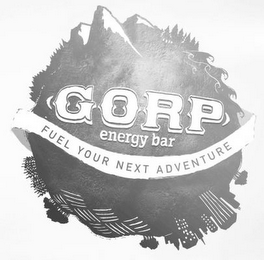 GORP ENERGY BAR FUEL YOUR NEXT ADVENTURE logo