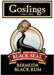 GOSLINGS BLACK SEAL BERMUDA BLACK RUM SINCE 1806 logo